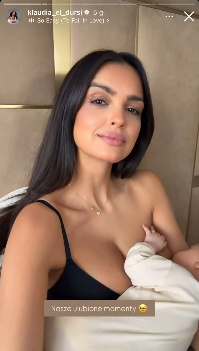 Klaudia El Dursi pokazała, jak karmi piersią