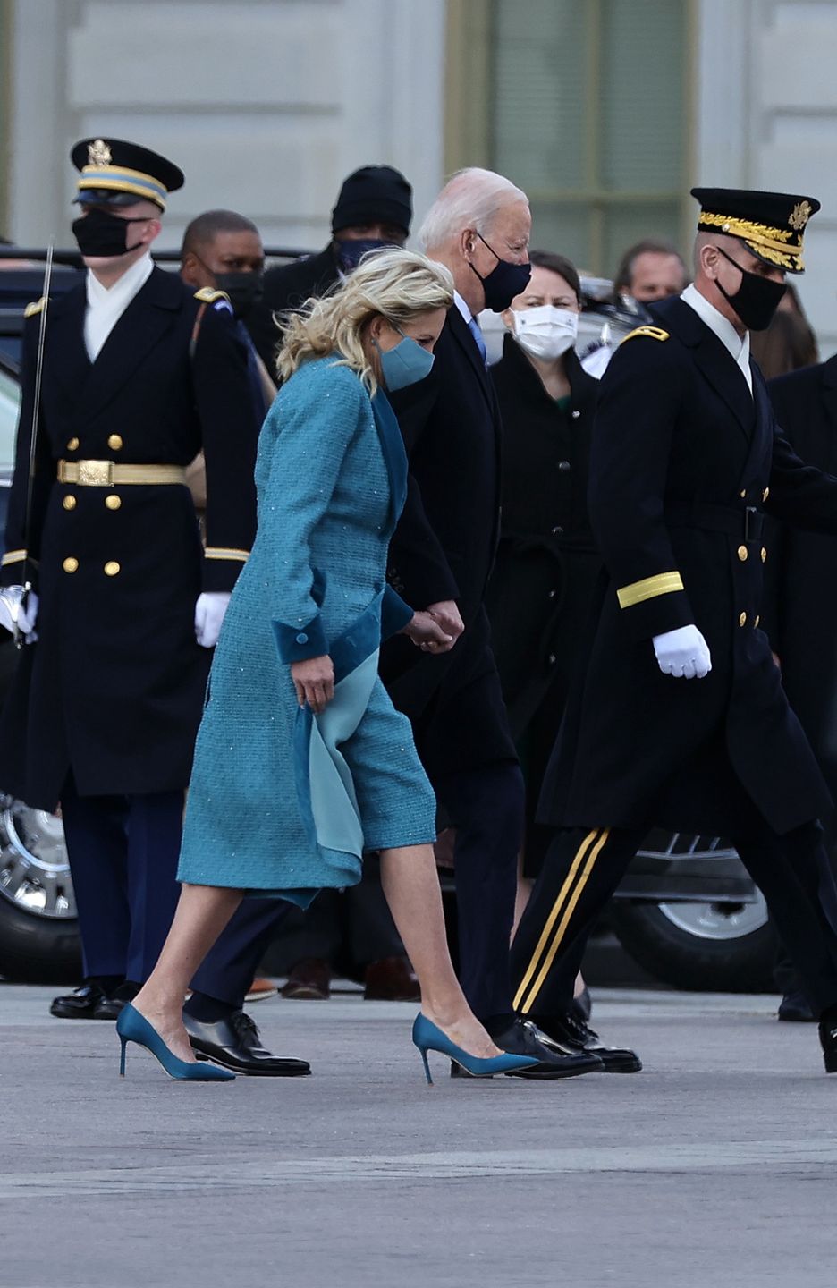 Jill Biden na zaprzysiężeniu męża, Joe Bidena