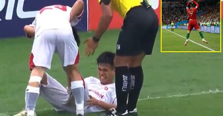 Wietnamczyk chciał być jak Cristiano Ronaldo. Znieśli go na noszach