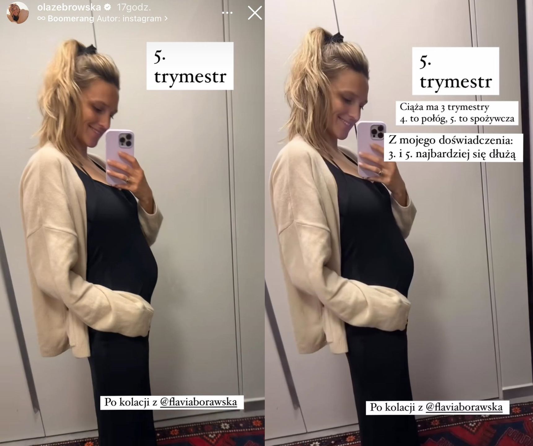 Aleksandra Żebrowska i jej "piąty trymestr" 