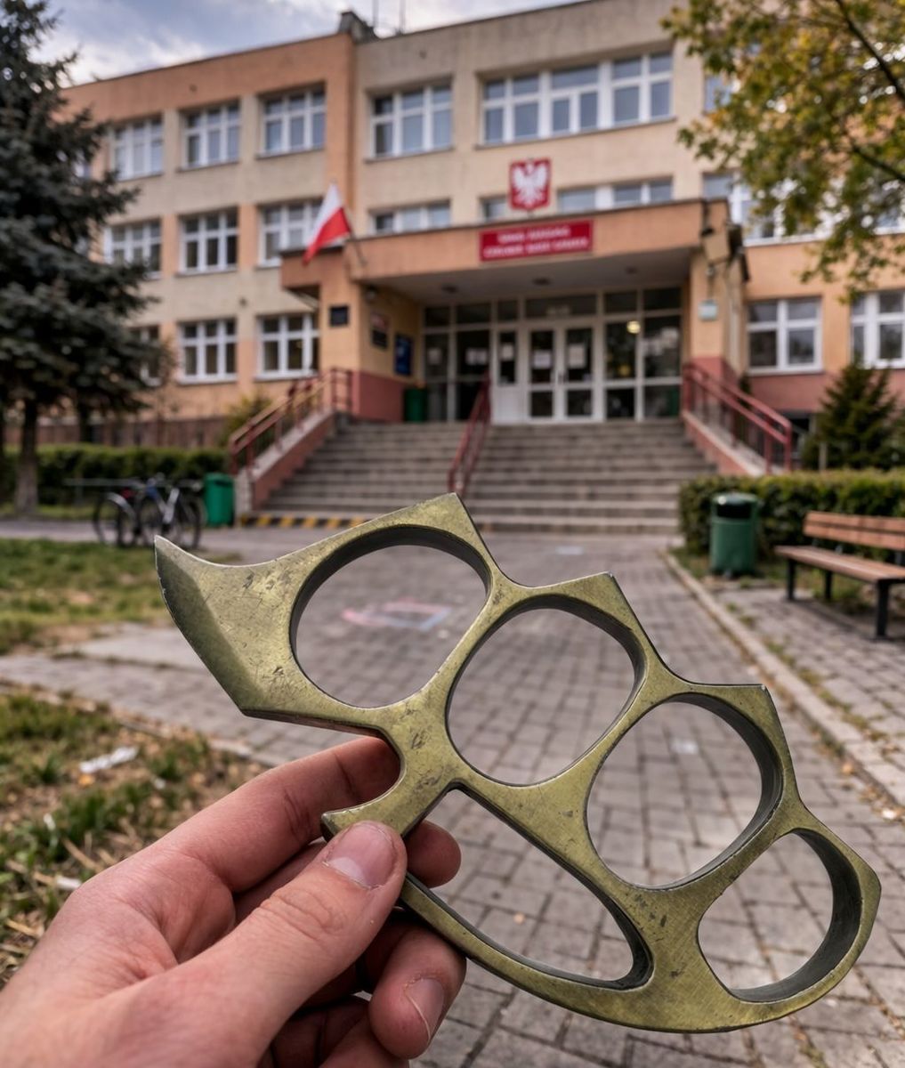 Uczeń przyniósł kastet, bo chciał pochwalić się kolegom. Reakcja dyrektora była natychmiastowa
