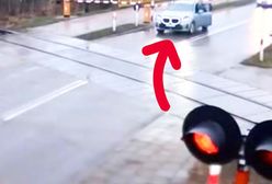 Bmw nagrane na przejeździe. Tak kończy się lekceważenie przepisów