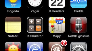 Aplikacja iPod podzielona na 2 części 1