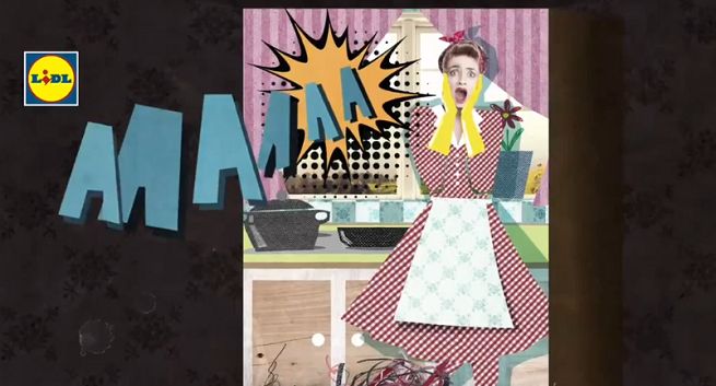 Komiksowa groza reklamuje „akcję błysk” w Lidlu (wideo)