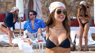 Scott Disick ze swą 19-letnią dziewczyną Amelią Hamlin popija drinki na plaży w Tulum (ZDJĘCIA)