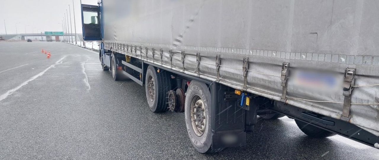 Bez koła jechał do Ukrainy. Zatrzymał go patrol GITD