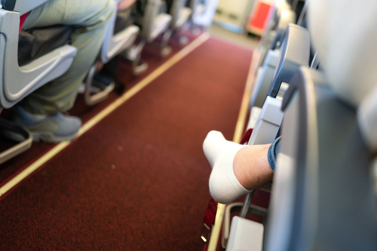 Is it really okay to take off your shoes during a flight?