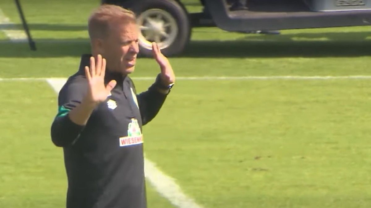 Markus Anfang w czasie treningu