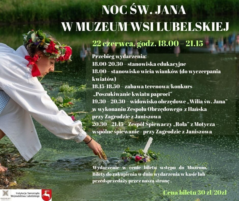 Program nocy świętojańskiej - skansen Lublin