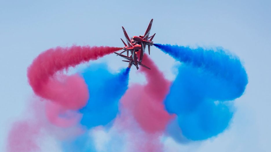 Zespół Red Arrows podczas pokazu