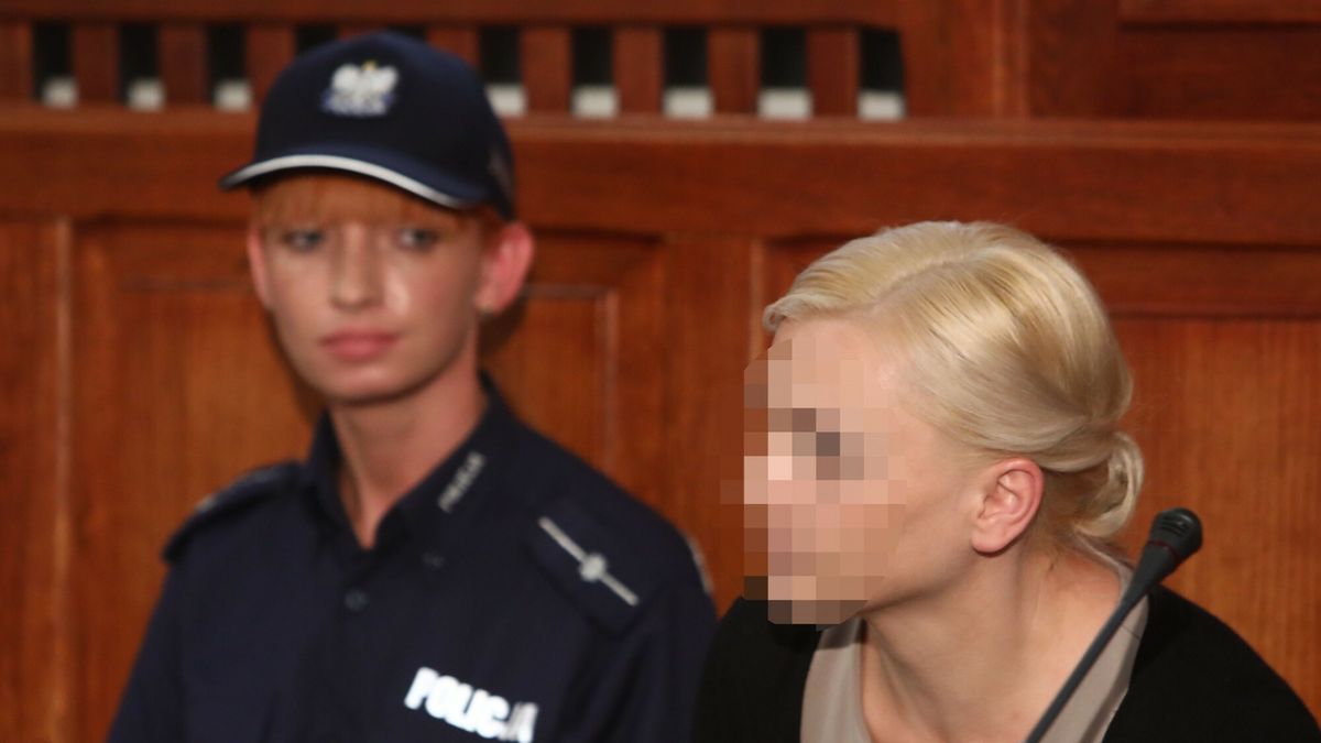 Katarzyna P. (L) wraca do więzienia