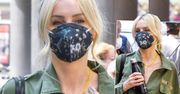 Agnieszka Woźniak-Starak w militarnym kombinezonie przed studiem "Dzień Dobry TVN". Odpowiednie dodatki zrobiły całość
