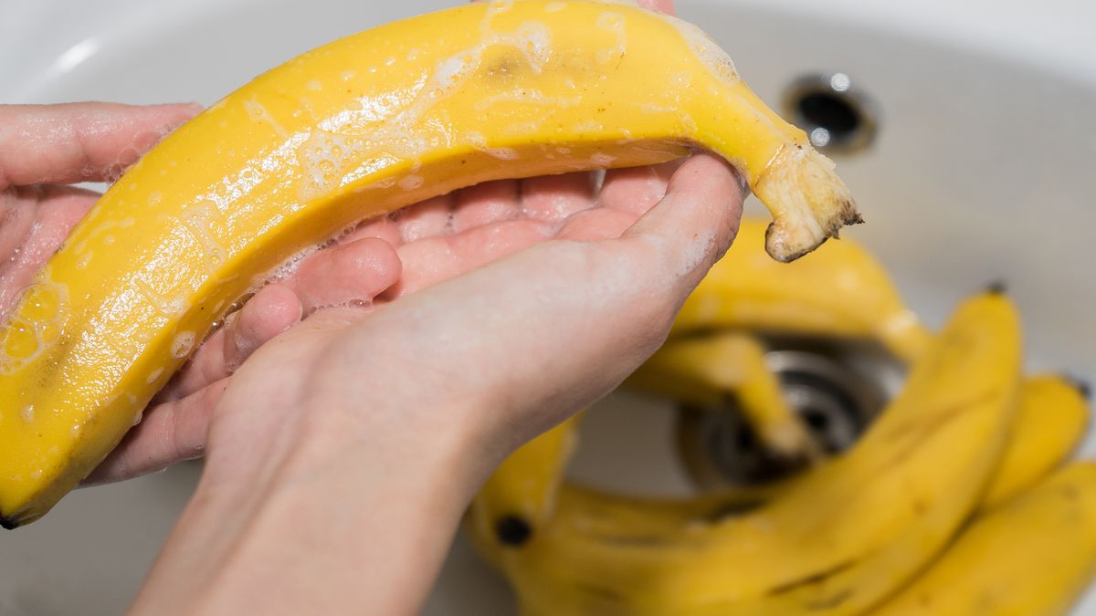 Mycie bananów