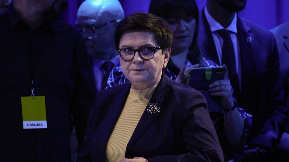 Former Polish Prime Minister Beata Szydlo is seen at the Law and Justice party conference on 13 May, 2023 in Warsaw, Poland. (Photo by Jaap Arriens/NurPhoto via Getty Images)