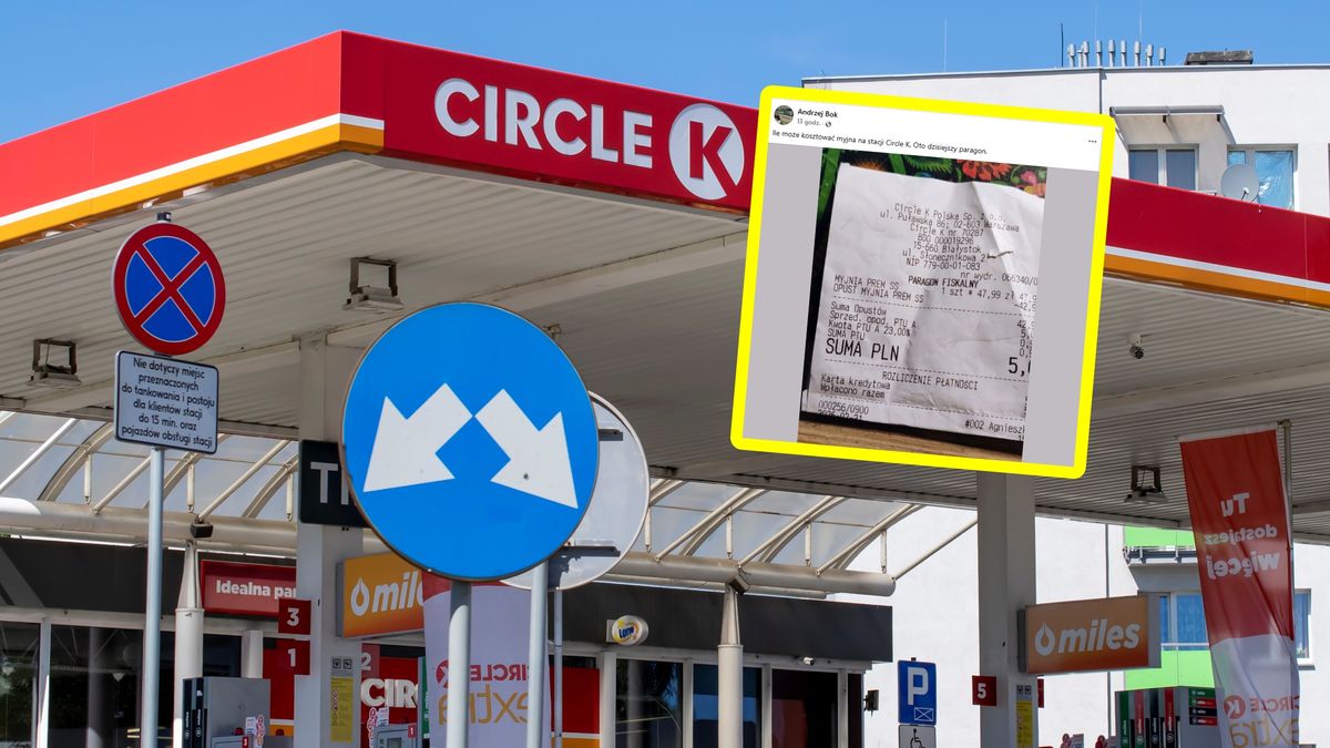 Pokazał, ile zapłacił za myjnię na Circle K.