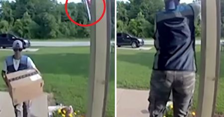 Kurierka Amazona "przyłapana". Tak postąpiła z flagą. Wiralowe nagranie