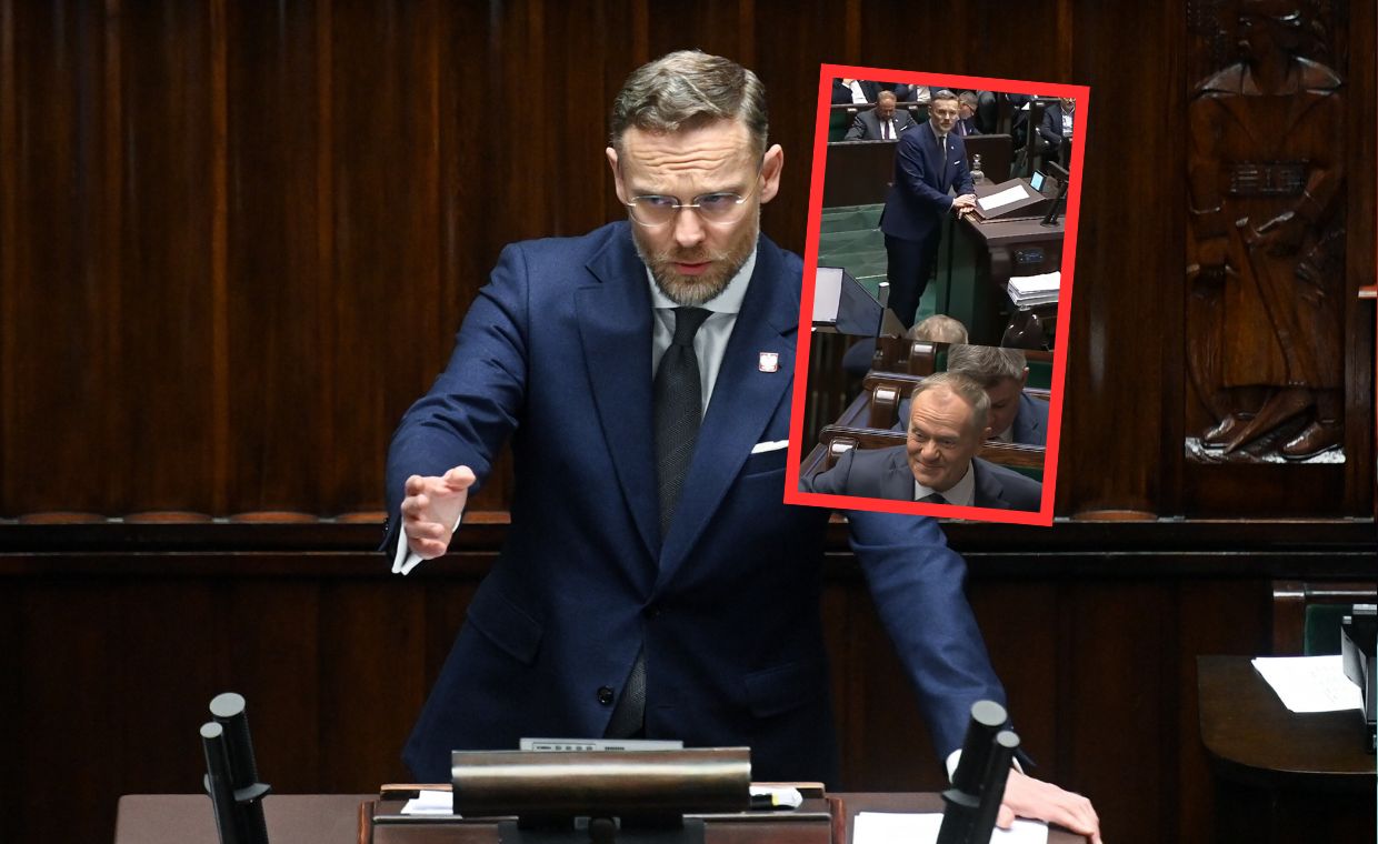 Człowiek Nawrockiego uderza w Tuska. Pokazał, co uchwyciły kamery