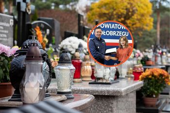 Znalazła na cmentarzu foliową torbę. Oto co było w środku