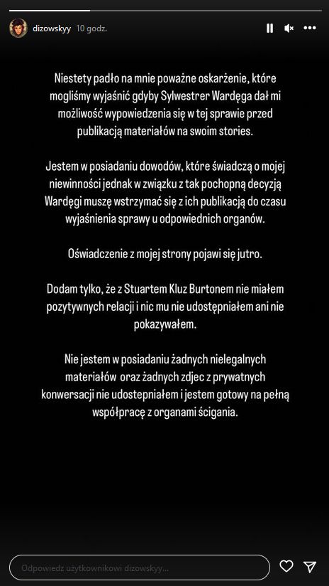 Kolejny twórca wplątany w Pandora Gate. Wydał oświadczenie 