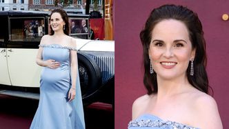 43-letnia Michelle Dockery z "Downton Abbey" i jej 6 lat młodszy mąż SPODZIEWAJĄ SIĘ DZIECKA! Aktorka pokazała brzuszek na ściance