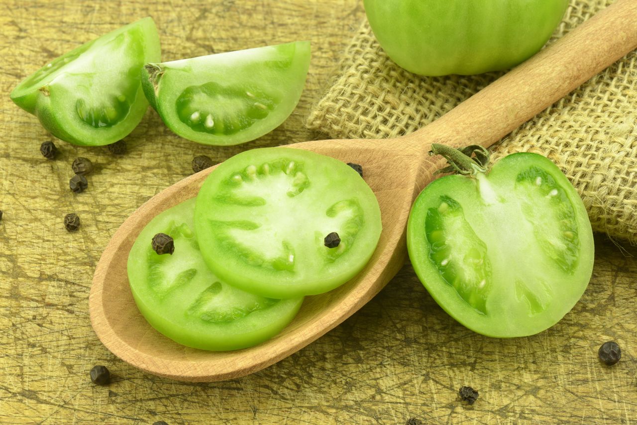 Green tomatoes are perfect for preserves.