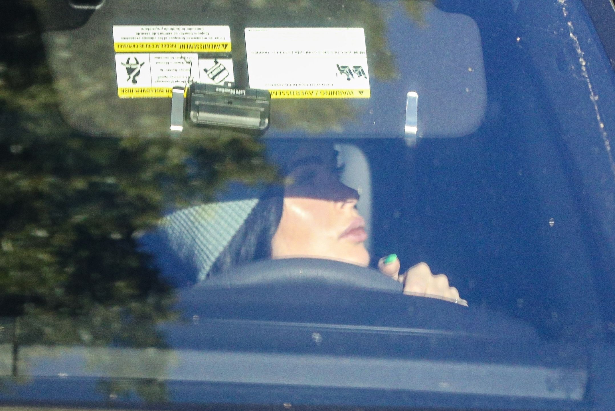 Megan Fox dotyka się za spuchnięte usta