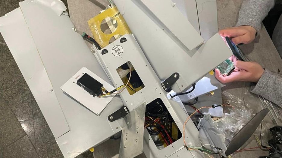 Rosyjski dron Lancet-3 z zachodnią elektroniką obejmującą m.in. układy Jetson TX2 od Nvidii.