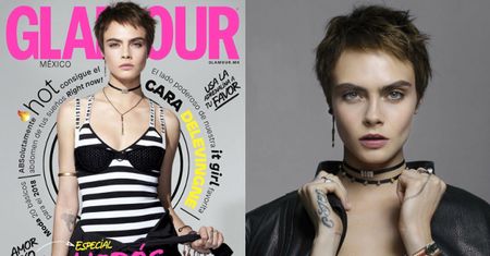 Poważna Cara Delevingne pozuje dla "Glamour"
