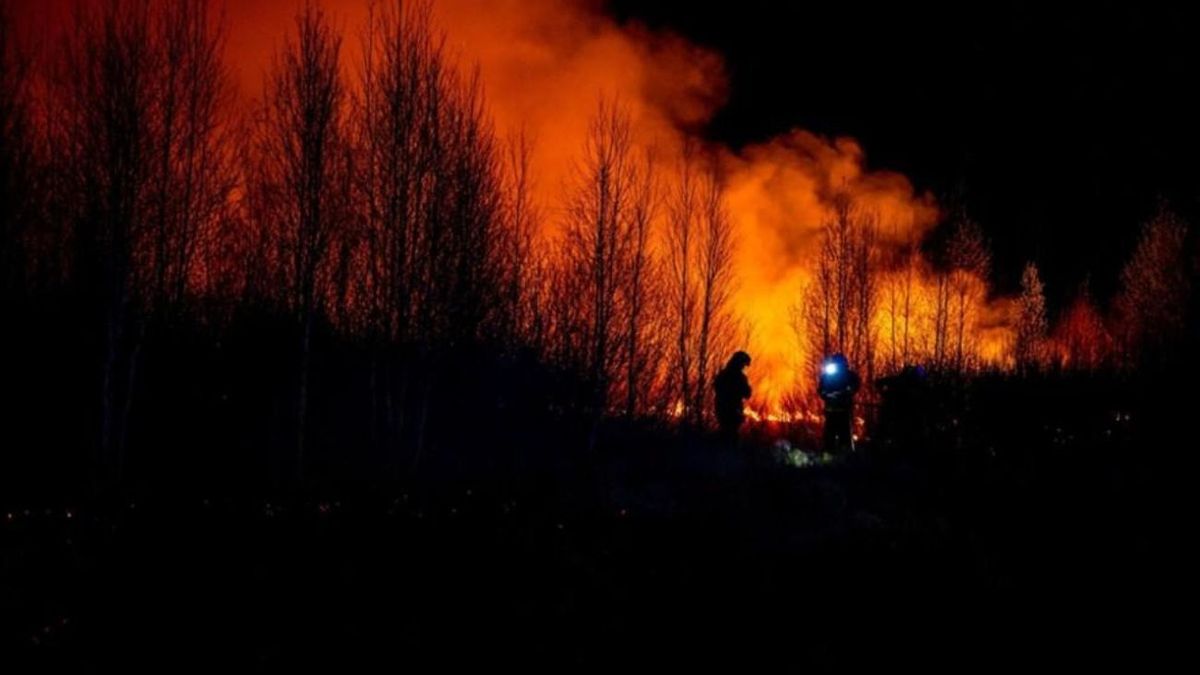 Pożar w Biebrzańskim Parku Narodowym