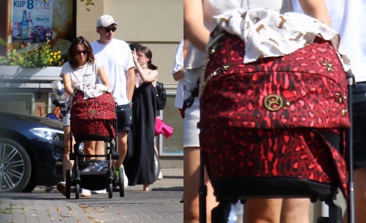 Olga Bołądź z partnerem