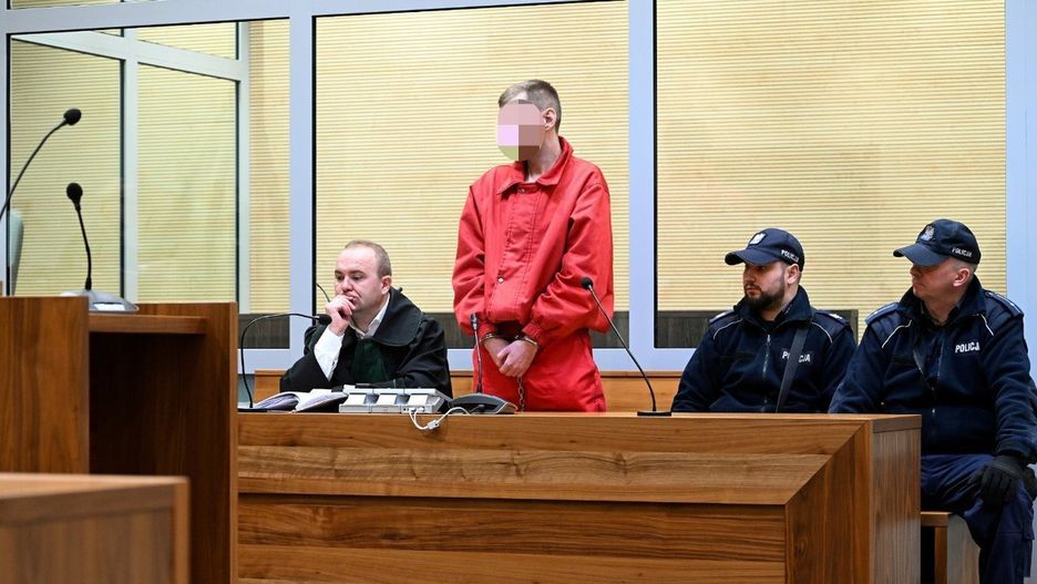 Bartłomiej B. podczas pierwszej rozprawy przed Sądem Okręgowym w Zamościu