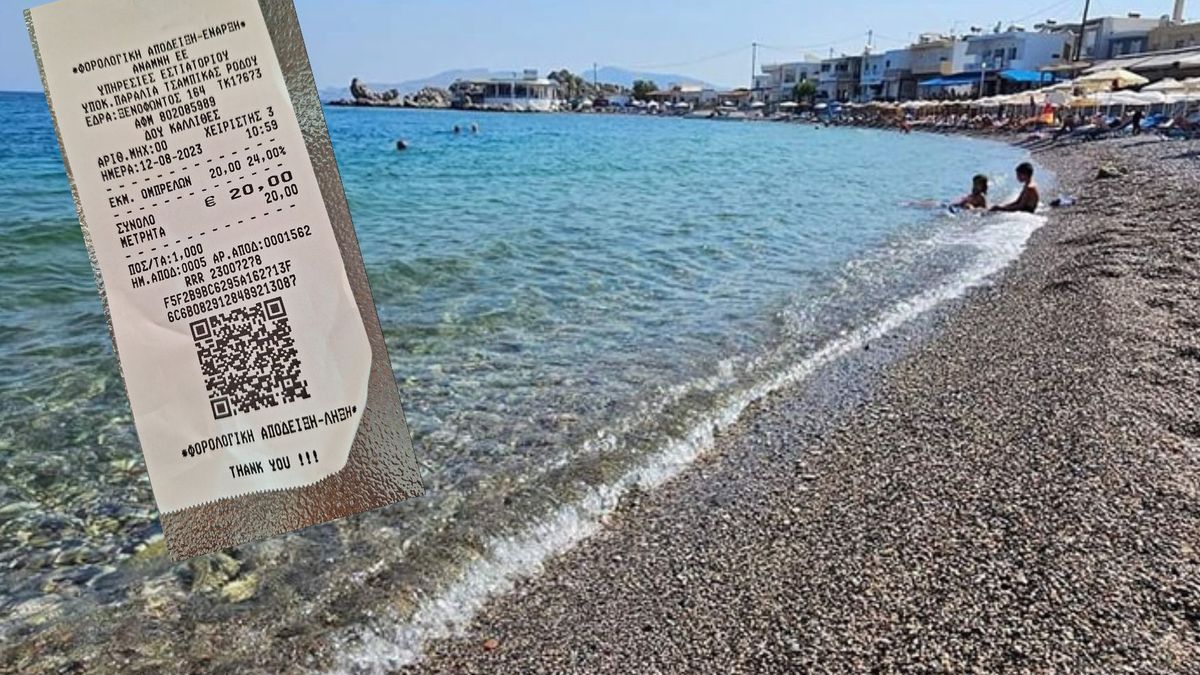 Internautka pokazała paragon za leżaki na Rodos