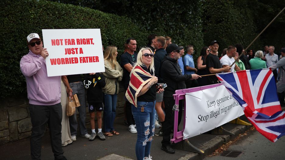 Protest w Hoylake