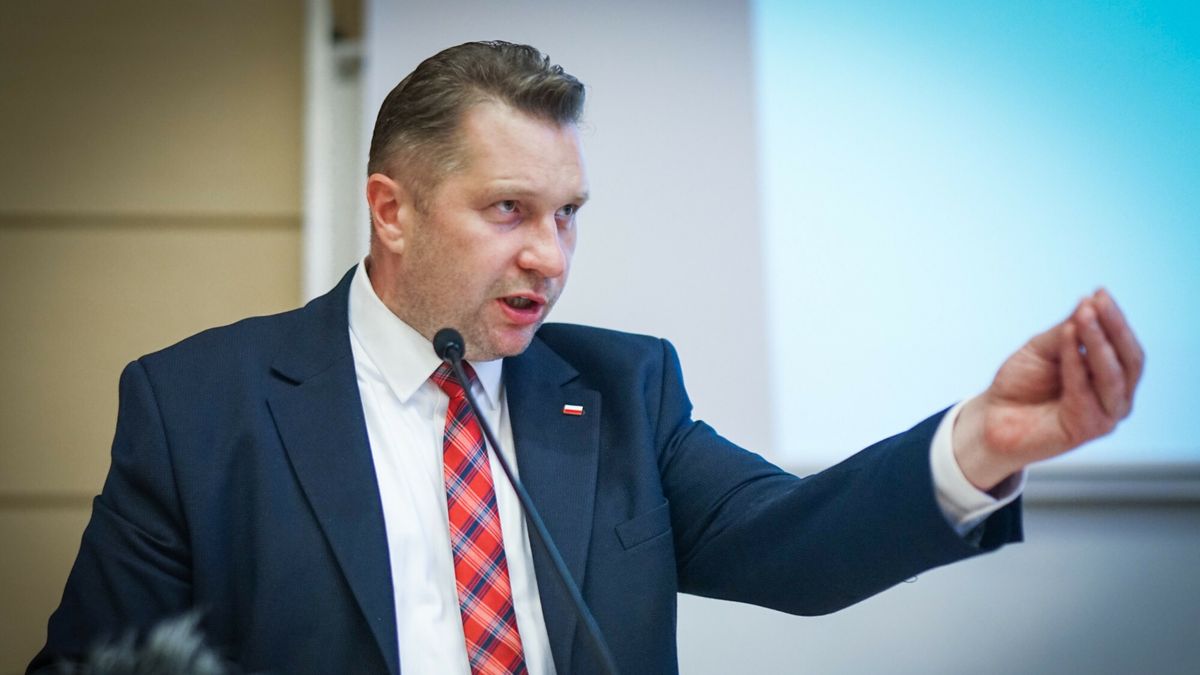 Minister edukacji i nauki Przemysław Czarnek