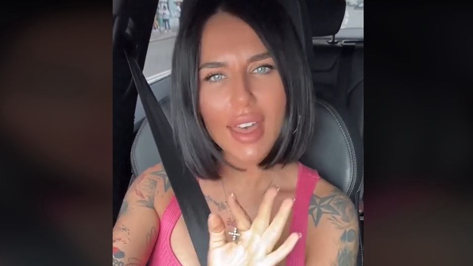 Ukraińska influencerka Anna Alkhim, screen