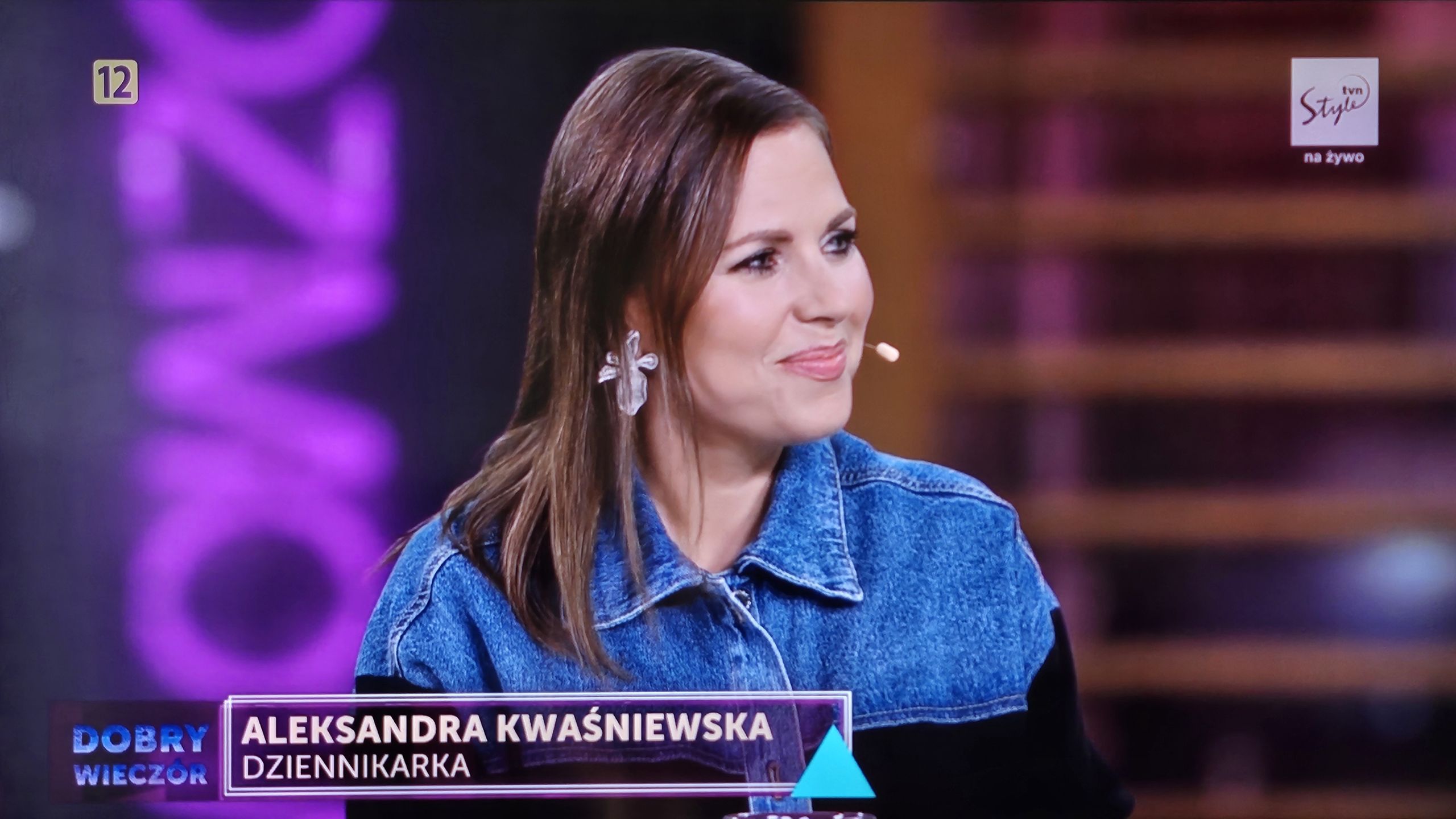 Aleksandra Kwaśniewska gościła w nowym talk-show TVN Style