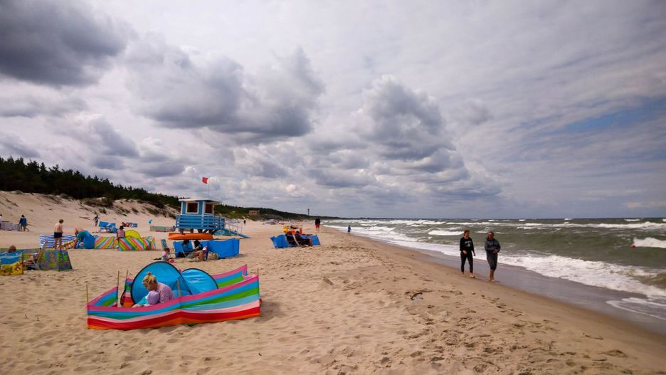 łazy, plaża