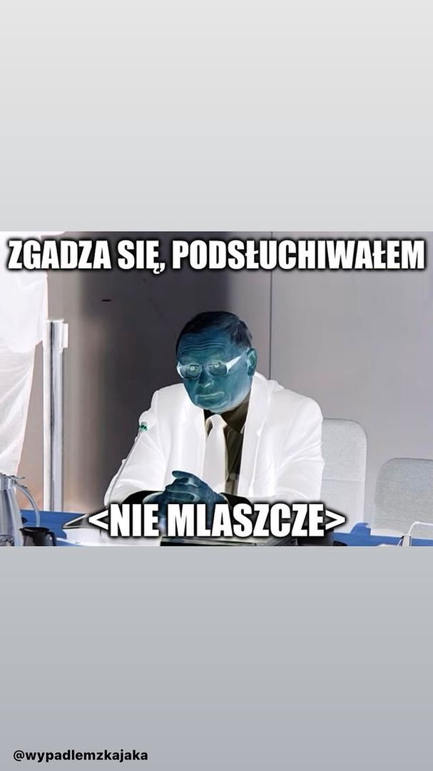 Kaczyński podczas przesłuchania