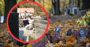 Oburzona zachowaniem pary na cmentarzu. "Wstydu nie macie za grosz!"