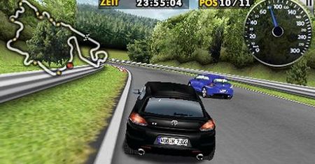 Volkswagen Scirocco R na Nurburgringu w iPhonie