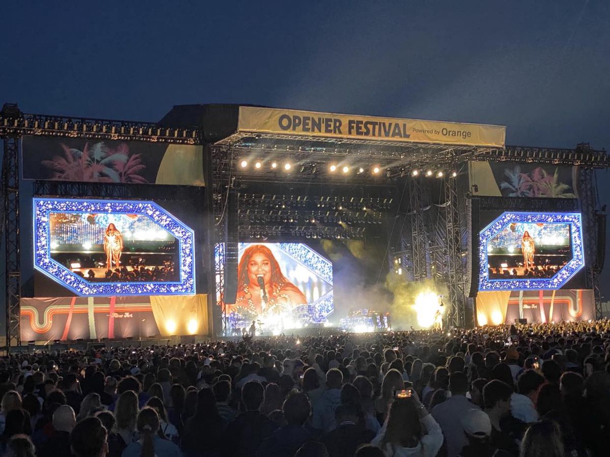 Lizzo na koncercie podczas pierwszego dnia Open'er Festival