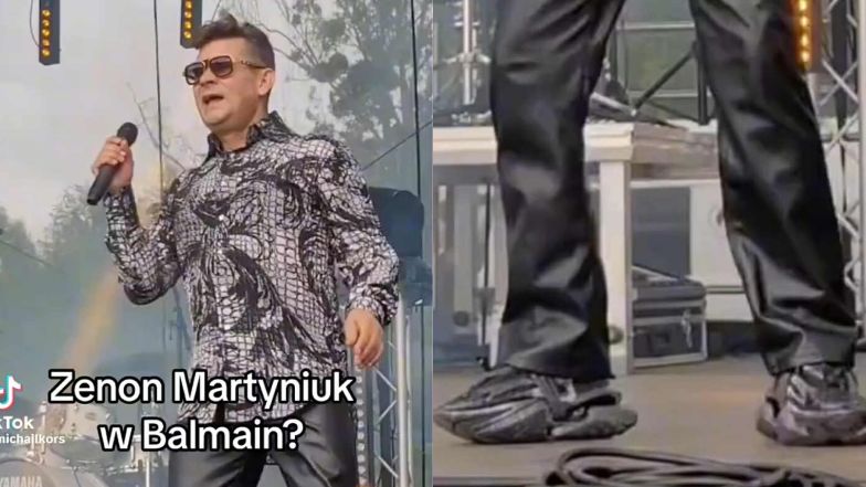 Zenon Martyniuk lansuje się w kosmicznych butach za 4 tysiące