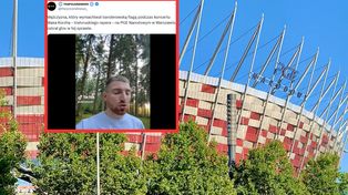 Wymachiwał banderowską flagą na PGE Narodowym. Ukrainiec przeprasza
