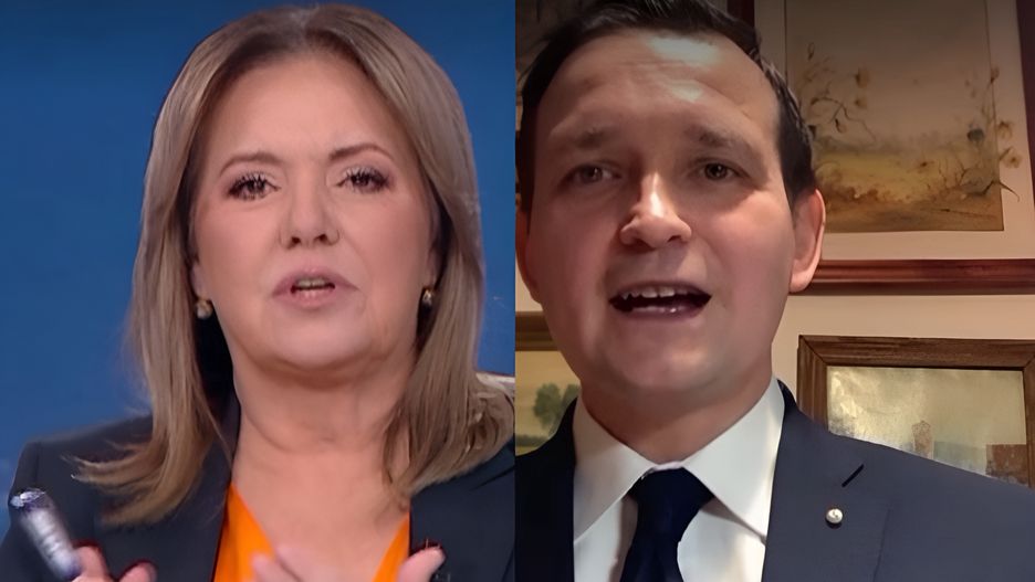 Danuta Holecka dała wyraźnie znać, co myśli o słowach swojego rozmówcy