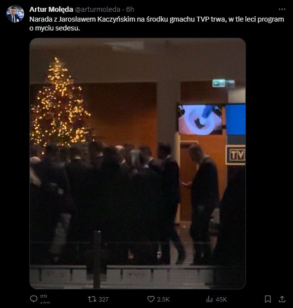 Tak wyglądała nocna "obrona" TVP przez PiS