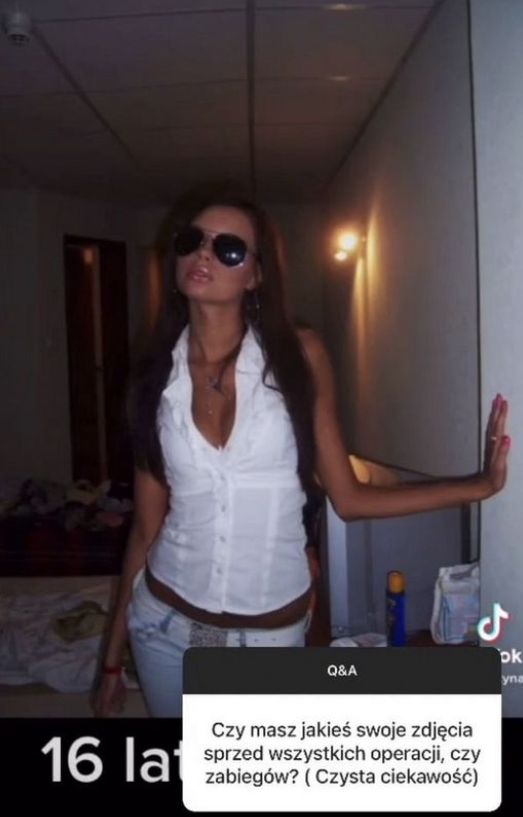 Justyna Gradek w przeszłości