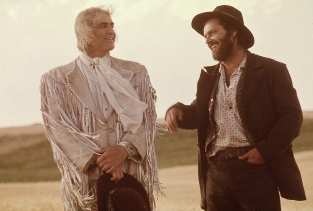Marlon Brando i Jack Nicholson w filmie "Przełomy Missouri"