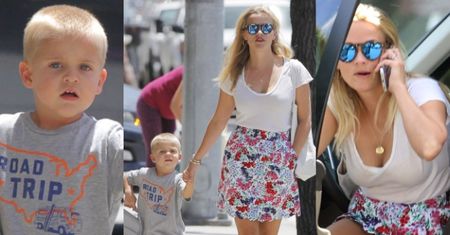 Reese Witherspoon z 3-letnim synem na zakupach (ZDJĘCIA)