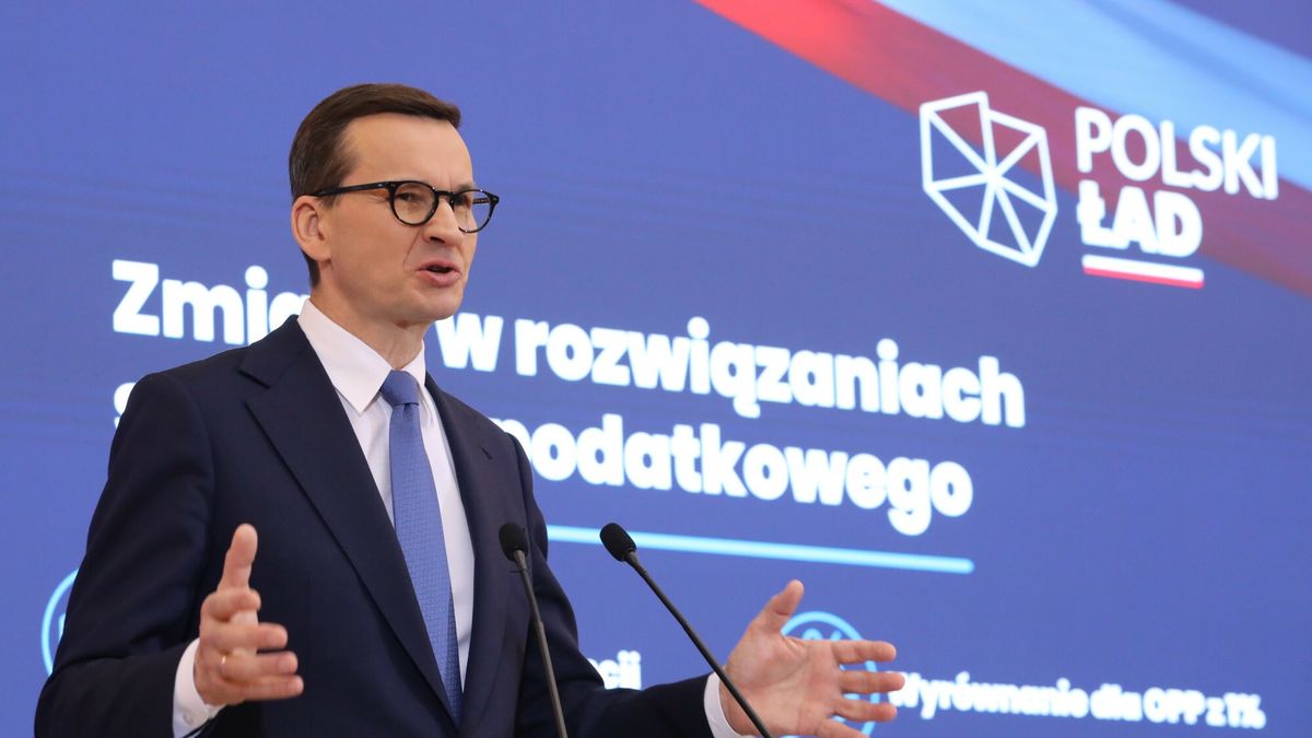 Konferencja Mateusza Morawieckiego.