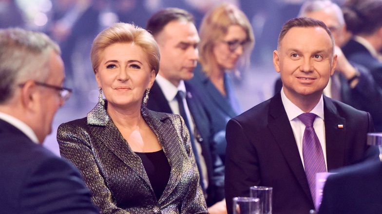 Andrzej Duda z małżonką